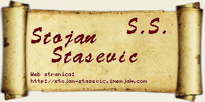 Stojan Stašević vizit kartica